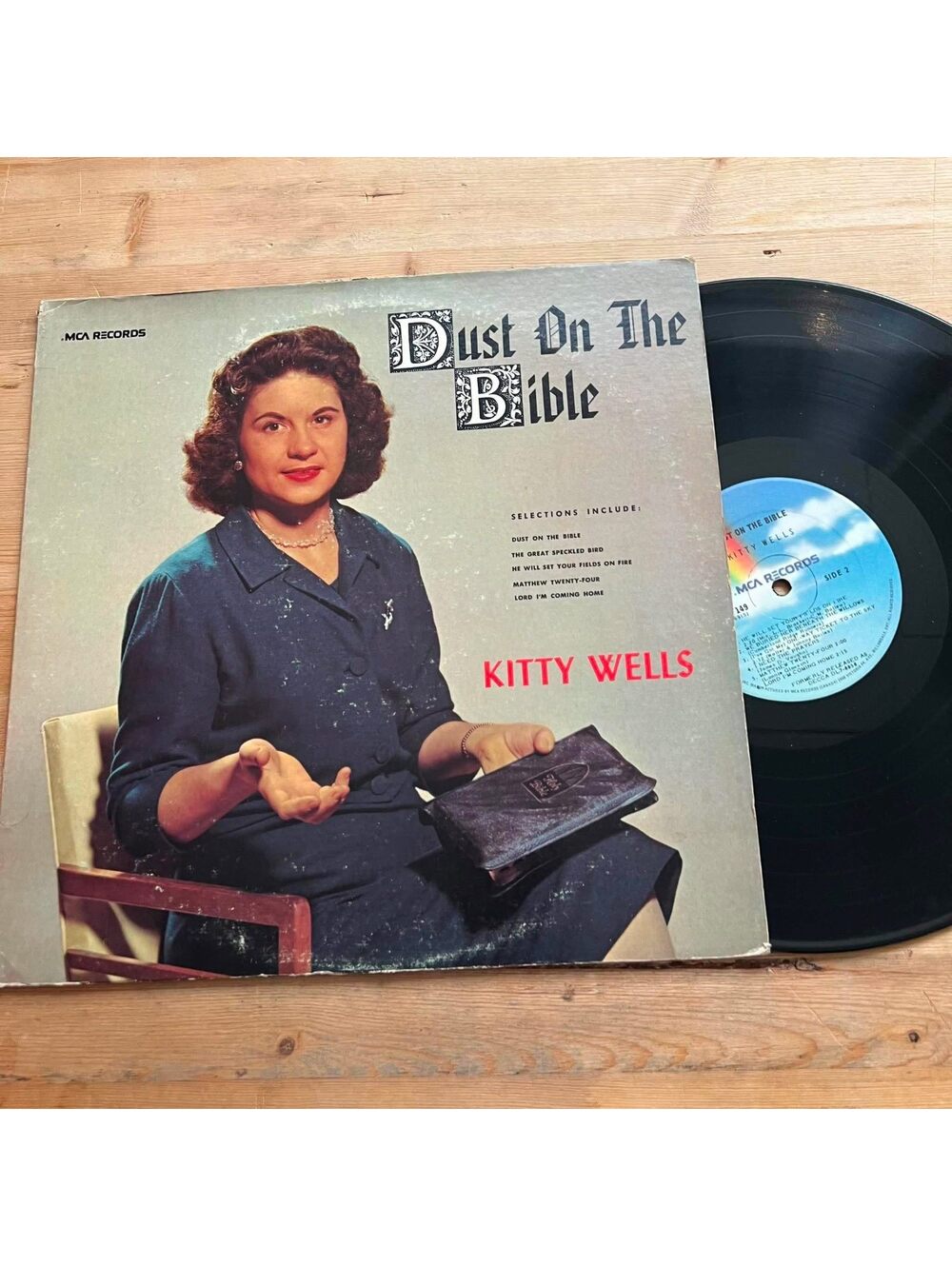 Kitty Wells - Dust on the Bible 33rpm VG+ VR20